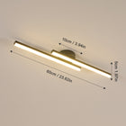 Lampa Sufitowa LED Żyrandol Czarny Nowoczesny 60cm 3000K 17W do Sypialni wisząca oprawa aluminiowa 2 punkty świetlne do