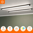 Lampa Sufitowa LED Do Garażu IP65 60W 120cm Warsztatu Oprawa Hermetyczna plafon prostokątny czarny, neutralna biel