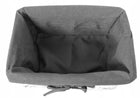 Koszyk wiklinowy koszyczek pojemnik organizer łazienkowy biały 30cm do przechowywania kosmetyków i akcesoriów, 20 x 30