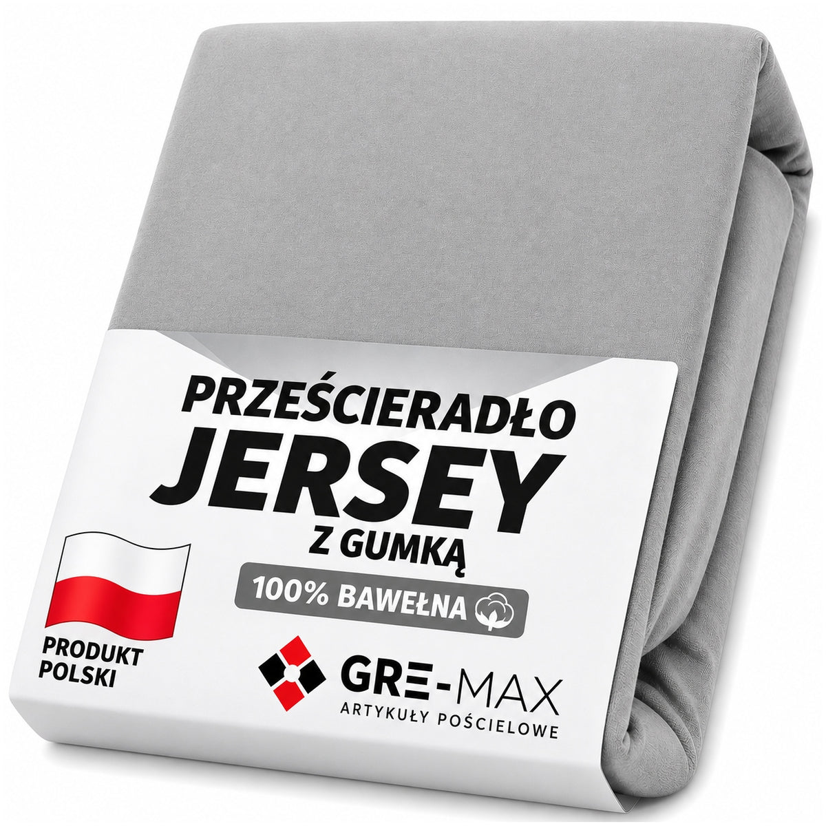 Prześcieradło JERSEY z gumką 120x200 POLSKIE GRUBE 100% bawełna czesana na materac do 18 cm, wielokolorowe, naciągane