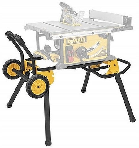 Mobilny stół roboczy DeWalt DWE74911 do piły stołowej podstawa jezdna pod pilarkę, wózek transportowy 100x30x75 cm
