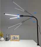 Lampka Biurkowa LED Na Biurko Szkolna Lampa Kreślarska do Biura 14W CCT ściemniana, z zaciskiem, czarna, 82 cm