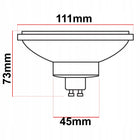 Żarówka LED AR111 15W =140W 4000K 45st GU10 neutralna ledlux nie mruga reflektorowa 1150 lm do oświetlenia punktowego