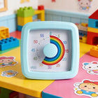 Timer dziecięcy zegar do klasy, minutnik kuchenny, do pieczenia odmierzacz czasu elektroniczny biało-niebieski