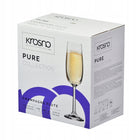 Kieliszki do szampana Pure KROSNO 6szt 170 ml klasyczne z wysoką nóżką bezbarwny