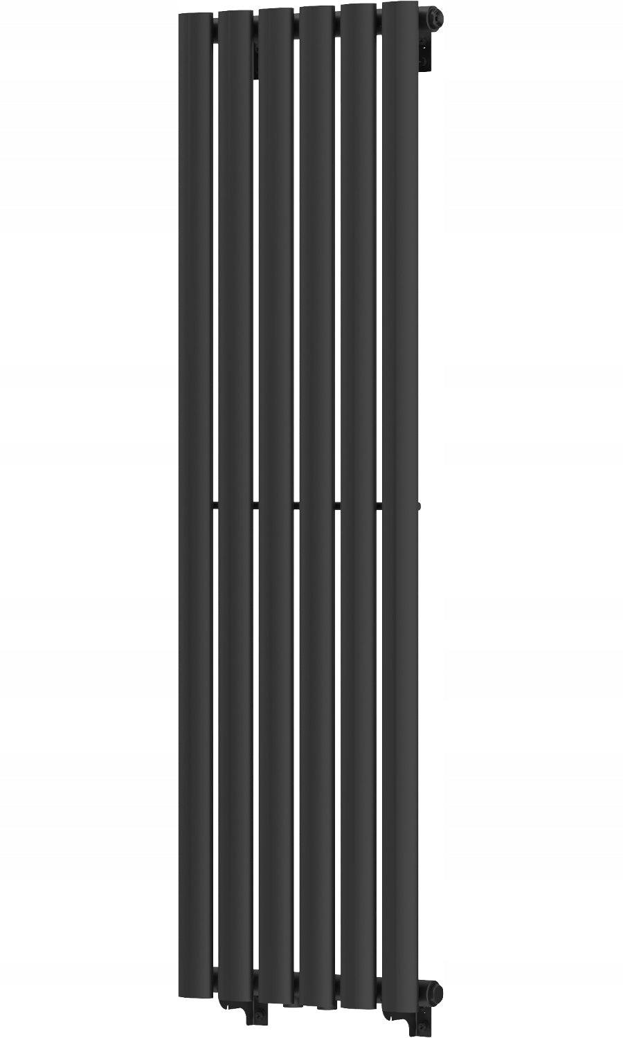 Grzejnik dekoracyjny pionowy czarny Mexen Oregon 1200x360 łazienkowy wodny 360 mm 1200 mm grzewcza