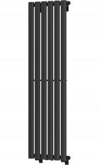 Grzejnik dekoracyjny pionowy czarny Mexen Oregon 1200x360 łazienkowy wodny 360 mm 1200 mm grzewcza