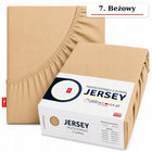 Prześcieradło jersey z gumką 160x200 bawełna na wysoki materac 30 cm kolory 160x200cm 180 cm