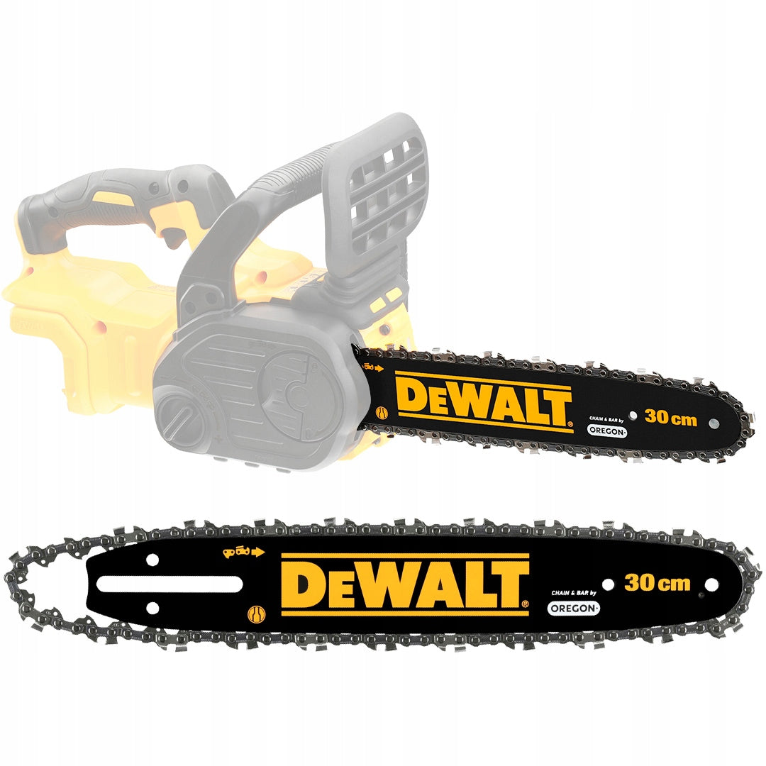 Oryginalna Prowadnica Łańcuch DeWalt miecz 30cm do piły pilarki DCM565 18V szyna tnąca, akcesorium do cięcia drewna