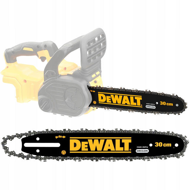 Oryginalna Prowadnica Łańcuch DeWalt miecz 30cm do piły pilarki DCM565 18V szyna tnąca, akcesorium do cięcia drewna
