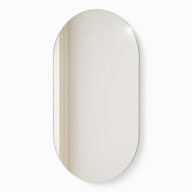 Lustro owalne LED COB łazienkowe, uniwersalne 100x50 cm bez ramy IP 67 ścienne z podświetleniem, dekoracyjne do codziennej pielęgnacji