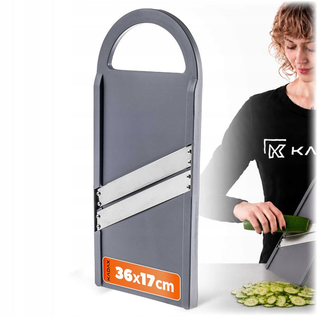 Szatkownica do kapusty 36 cm warzyw cebuli ogórków tarka ręczna szara