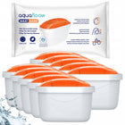 Filtr wody AquaFloow do twardej wody do dzbanka Brita Dafi zamiennik - 10x wkład zmiękczający, wydajność 200 l, biały