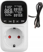 Termostat cyfrowy regulator temperatury gniazdko 16A 230V sterownik ogrzewania, termometr, do pieca jednofunkcyjnego