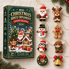 24Day Mini Christmas Brick Ornament Kalendarz adwentowy wiszący
