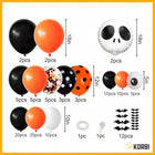ZESTAW BALONÓW GIRLANDA BALONOWA HALLOWEEN PRZYJĘCIA ZESTAW DEKORACJA 116el nietoperze, wielokolorowe ozdoby imprezowe