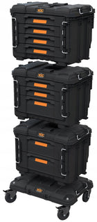 Platforma transportowa keter Roc Pro Gear Czarny 262828 wózek do skrzyń narzędziowych, podstawa jezdna, udźwig 145 kg