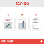 3 Zamienne filtry do ekspresu Jura Claris Blue, Filtry Coffee Format CF-06 wkład do uzdatniania wody, do parzenia kawy