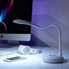 LAMPKA BIURKOWA LED NA BIURKO LAMPA 256 KOLORÓW RGB DO NAUKI DOTYKOWA USB regulowane ramię, ściemniana, zmienna barwa