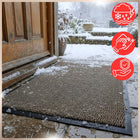 Wycieraczka pod drzwi zewnętrzna gumowa wewnętrzna wycieraczki 60X90 CM mata wejściowa beżowa PVC tekstylna grubość 6 mm