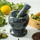 Moździerz kamienny granitowy kuchenny do ucierania przypraw pesto tłuczek Młynek ręczny, zioła, czosnek, orzechy