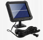 Lampa solarna z czujnikiem ruch i zmierzchu 100 LED naświetlacz IP65 zimne światło 6000K 2 tryby