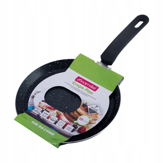 Patelnia do smażenia naleśników naleśnikowa marmurkowa 22cm kamille do naleśników 2 mm 22 cm /Wzór