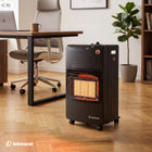 PIECYK GAZOWY NA BUTLE GRZEJNIK GAZ SKŁADANY BEZ ZAPACHU WĄŻ REDUKTOR 4,2kW 430 mm 730 mm grzewcza czarny