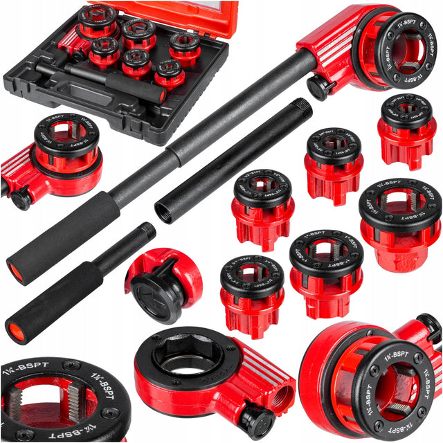 Gwintownica do rur Lex zestaw 6 głowic 1/4"–1 1/4