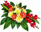 Kompozycja wiązanka stroik komplet na grób cmentarz pomnik ozdoba nagrobna, dekoracja cmentarna, Wszystkich Świętych