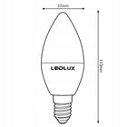 6x Żarówka LED E14 12W =100W SMD 4000K neutralna Premium ledlux nie mruga do lamp stołowych, kinkietów i żyrandoli