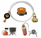 Adapter do napełniania kartuszy gazowych z butli LPG propan WĄŻ 60cm bezbarwny