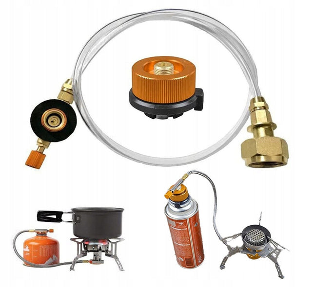 Adapter do napełniania kartuszy gazowych z butli LPG propan WĄŻ 60cm bezbarwny