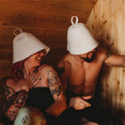 POLSKA Kapelusz czapka do SAUNY Sauna 100% WEŁNA nakrycie głowy, ochrona przed wysoką temperaturą, akcesorium do