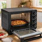 Piekarnik elektryczny 45 L 2000 w termoobieg rożen grill dehydrator 40-250C czarny