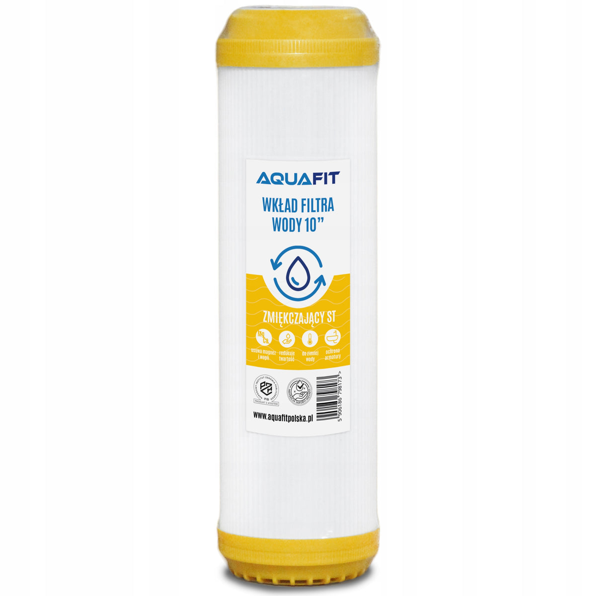 Filtr do Wody Wkład Zmiękczający wodę 10" zmniejsza twardość wody aquafit wkład filtra 1 l