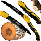Piła Piłka Ręczna Składana Do Drzewa Gałęzi 240mm Ergonomiczny Uchwyt ostrze 300 mm, 7 zębów na cal, cięcie konarów