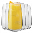 Wysokie szklanki KROSNO Modern 6szt 700ml nowoczesne long drink do napojów koktajle, woda, soki, szkło bezbarwne, mycie