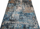 Stylowy Dywan Fancy 160x230 Nowoczesny Kamienny Blue Brown Glamour prostokątna wykładzina abstrakcyjna z poliestru do