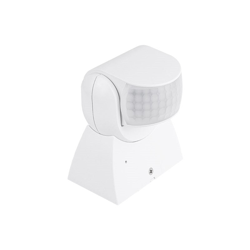 Czujnik ruchu PIR naścienny 2 sensory IP65 Biały detektor obecności, automat do sterowania oświetleniem, do lamp