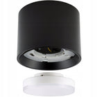 Oprawa natynkowa Lampa sufitowa GX53 XL Tuba Halogenowa SuperLED oczko okrągłe czarne 10W do wnętrz