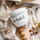 Kubek 1l Litrowy Duży Napis Wiaderko na Herbatę Porcelanowy Biały Prezent do kawy i naparów, personalizowany, można myć