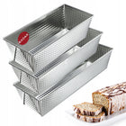Blacha forma do pieczenia chleba keksówka do ciasta blaszka zestaw XXL 3szt metalowe foremki do wypieków 35 x 12 x 8 cm