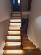 Zestaw Sterownik schodowy rcl-led gold, czujnik odległości RG_1_GLASS_WHITE automatyka oświetlenia LED, do
