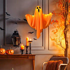 Dekoracja halloween duch huśtawka lampa LED wisząca lampka ogrodowa ozdoba na imprezę tematyczną, świecące upiory