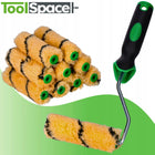 Wałek Malarski orange zestaw wałków malarskich 11cm 10szt + rączka 2K do farb akrylowych, emulsyjnych i fasadowych