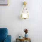 Kinkiet TOOLIGHT ZŁOTY GLAMOUR MLECZNY KLOSZ DO SALONU SYPIALNI DUŻY 50CM lampa ścienna metalowa E27, 1-punktowa, maks
