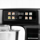 Robot planetarny kuchenny bergmann 3500W Mikser z Wagą Podgrzewana Misa 6l nominalna czarny
