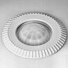 Plafon LED lampa sufitowa czujnik ruchu zmierzchu + 2x żarówka E27 LED 9W okrągła oprawa, biała, neutralna barwa
