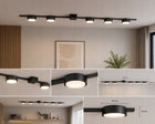 Lampa sufitowa ŻYRANDOL wisząca kinkiet 5x GX53 LOFT NOWOCZESNA oprawa metalowa czarna 5-punktowa do salonu i jadalni